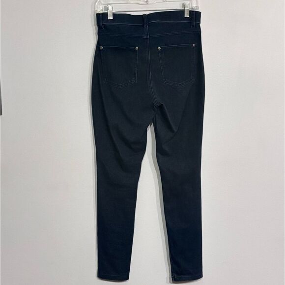 Hue | Women’s Ultra Soft Navy Blue Denim High Waist Skimmer Leggings Dark Wash - Picture 4 of 14